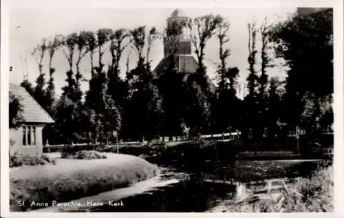 Ak Sint Annaparochie Fryslân Niederlande, Herv. Kirche