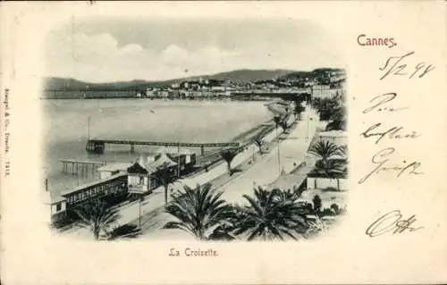 Ak Cannes Alpes Maritimes, La Croisette