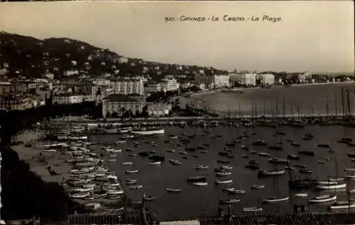 Ak Cannes Alpes Maritimes, Le Casino, La Plage