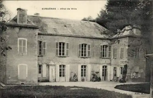 Ak Surgères Charente Maritime, Rathaus