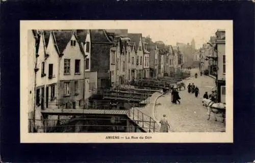 Passepartout Ak Amiens Somme, Rue du Don, Brücken