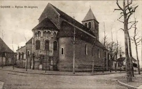 Ak Cosne Nièvre, Kirche St. Aignan