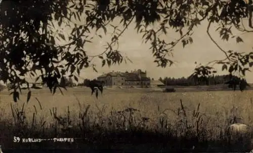 Foto Ak Kurland Lettland, Panorama, Theater