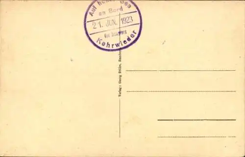 Ak Dampfer Kehrwieder, HAPAG