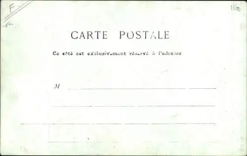 Ak Louis Vernassier dans son Travesti Dame, Portrait