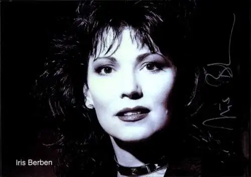 Foto Schauspielerin Iris Berben, Portrait, Autogramm