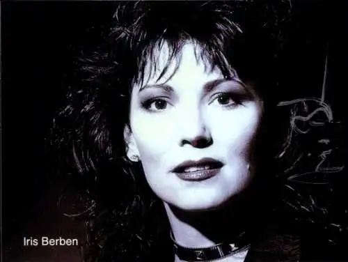 Foto Schauspielerin Iris Berben, Portrait, Autogramm