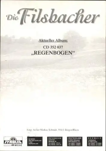 Foto die Filsbacher, Autogramme