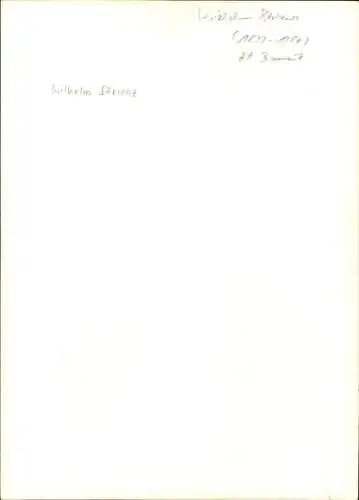 Ak Schauspieler Wilhelm Strienz, Portrait, Autogramm