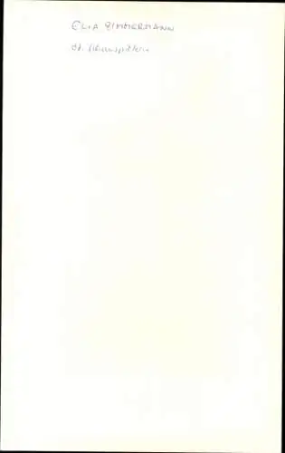 Ak Schauspielerin Elia Zimmermann, Portrait, Autogramm