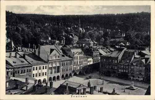 Ak Trutnov Trautenau Riesengebirge Region Königgrätz, Panorama, Platz