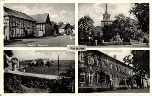 Ak Börßum Börssum am Harz, Gasthof Blewendt