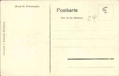 Ak Fürst Georg von Schaumburg Lippe, Fürstin Marie, Silberhochzeit 1907, Schloss, Wappen