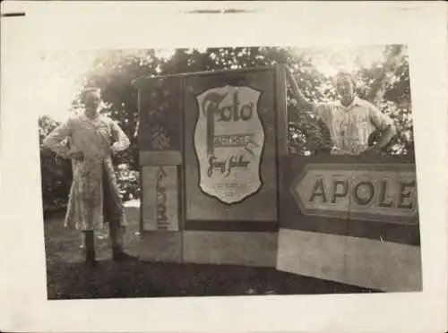 Foto Reklametafeln 1931, Foto-Artikel Franz Seidler, Alore, Apole