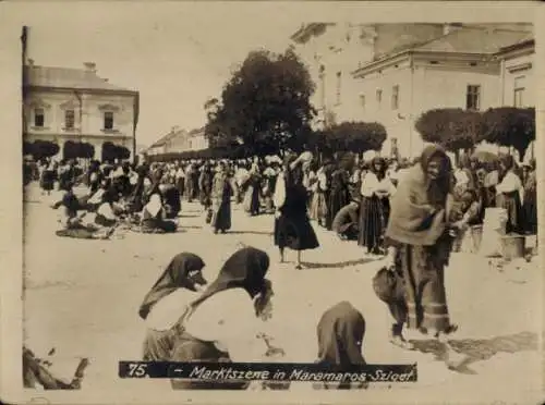 Foto Sighetu Marmației Marmaroschsiget Máramaros sziget Rumänien, Marktszene