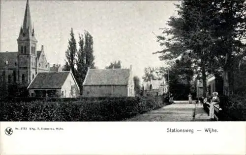Ak Wijhe Overijssel, Stationsweg