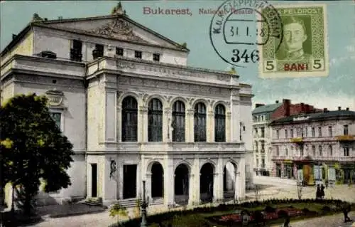 Ak București Bukarest Rumänien, Nationaltheater