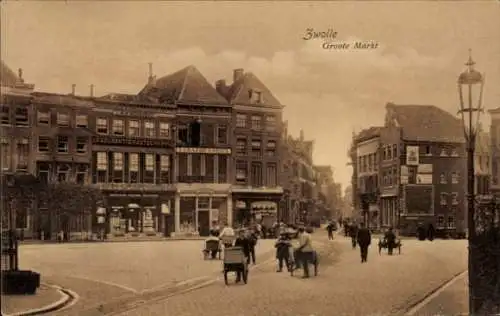 Ak Zwolle Overijssel Niederlande, Groote Markt