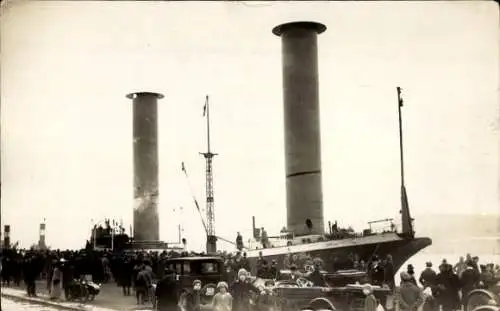 Foto Ak Nowy Port Neufahrwasser Gdańsk Danzig, Rotorschiff MS Buckau