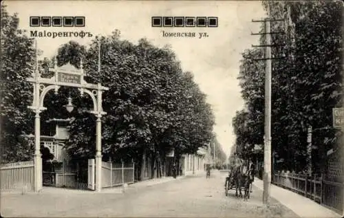 Ak Majori Majorenhof Jūrmala Riga Strand Lettland, Straßenpartie