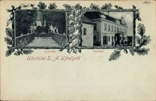 Ak Ujhelyröl Ungarn, Ortsansichten