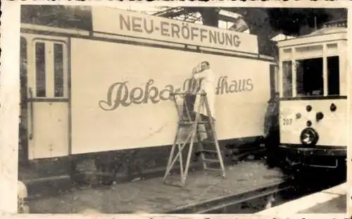 Foto Ak Dresden, Straßenbahn 207, Neueröffnung Reka