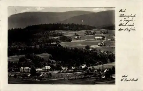 Ak Świeradów Zdrój Bad Schwarzbach Schlesien, Blick nach dem Heufuder