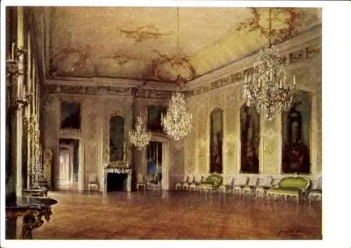 Künstler Ak Huth, F., Wrocław Breslau Schlesien, Festsaal im Schloss