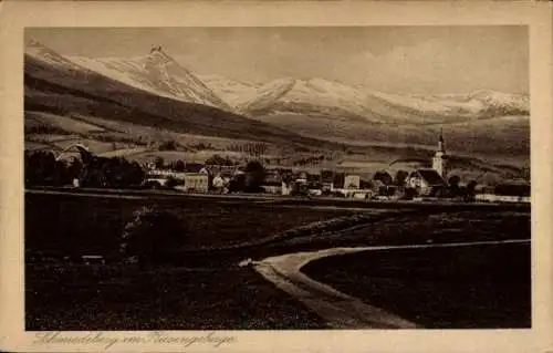 Ak Kowary Schmiedeberg im Riesengebirge Niederschlesien, Panorama