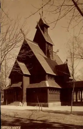 Ak Karpacz Górny Brückenberg Krummhübel Riesengebirge Schlesien, Kirche Wang