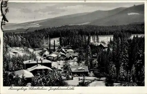 Ak Szklarska Poręba Schreiberhau Riesengebirge Schlesien, Josephinenhütte,Winter