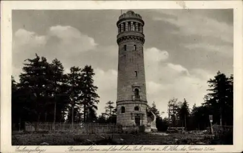 Ak Wielka Sowa Hohe Eule Euledörfel in Niederschlesien, Bismarckturm