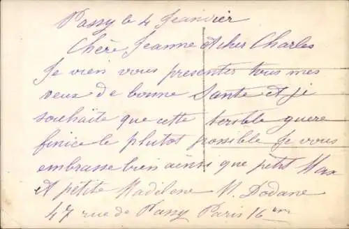 Ak General de Castelnau, General Joffre, General Pau