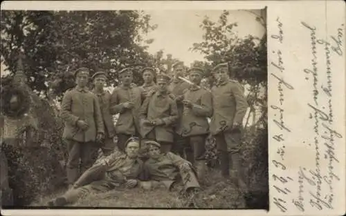 Foto Ak Deutsche Soldaten in Uniformen, 15. Bayr. Inf. Rgt. 11, I WK