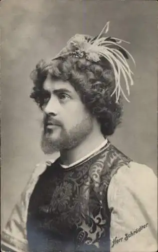 Ak Opernsänger, Herr Schrödter