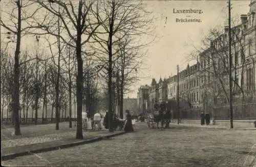 Ak Luxemburg Luxembourg, Brückenring