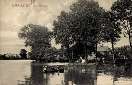 Ak Hamburg Wandsbek Rahlstedt Altrahlstedt, Mühlenteich