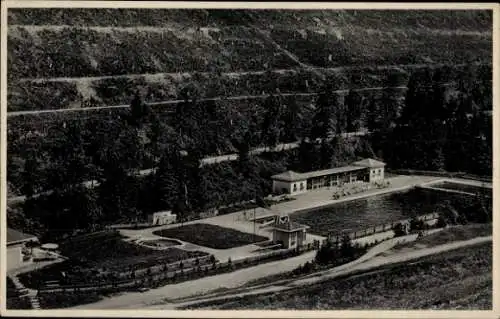 Ak Wildemann Clausthal Zellerfeld im Oberharz, Spiegeltal, Badeanstalt