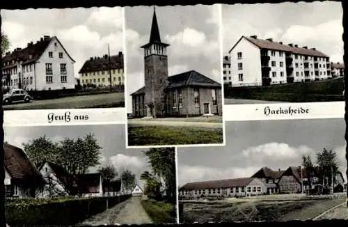 Ak Harksheide Norderstedt Schleswig Holstein, Kirche, Teilansichten