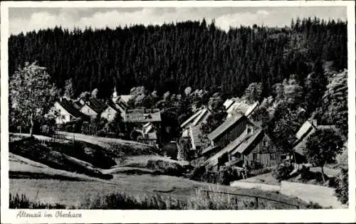 Ak Altenau Clausthal Zellerfeld im Oberharz, Teilansicht