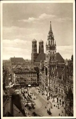 Ak München, Marienplatz, Rathaus