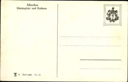 Ak München, Marienplatz, Rathaus