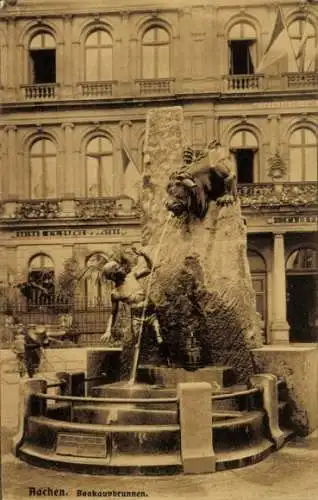 Ak Aachen, Baakauvbrunnen