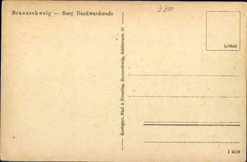 Ak Braunschweig in Niedersachsen, Burg Dankwarderode