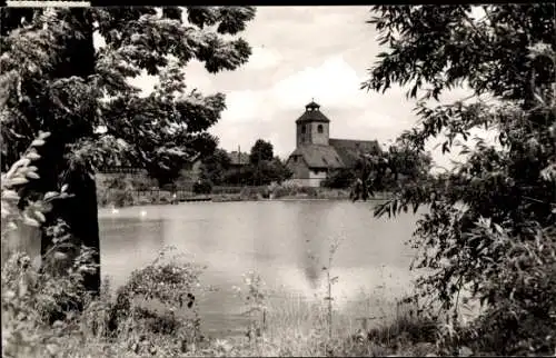 Foto Ak Gebhardshagen Salzgitter in Niedersachsen, Teilansicht, Kirche