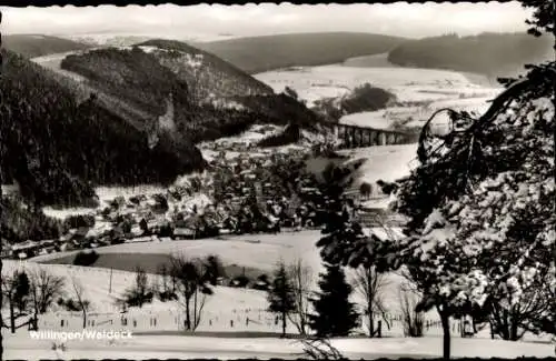 Ak Willingen im Upland Waldeck Hessen, Gesamtansicht, Winter