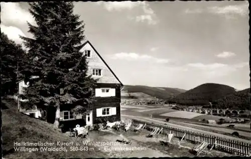 Ak Stryck Willingen im Upland Waldeck Hessen, Eichenkreuzheim, Panorama