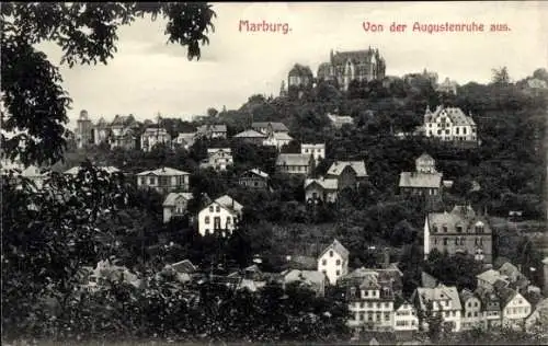 Ak Marburg an der Lahn, Blick von der Augustenruhe