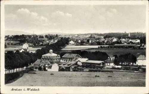 Ak Bad Arolsen in Hessen, Bahnhof, Gesamtansicht