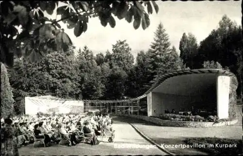 Ak Bad Wildungen in Hessen, Konzertpavillon im Kurpark